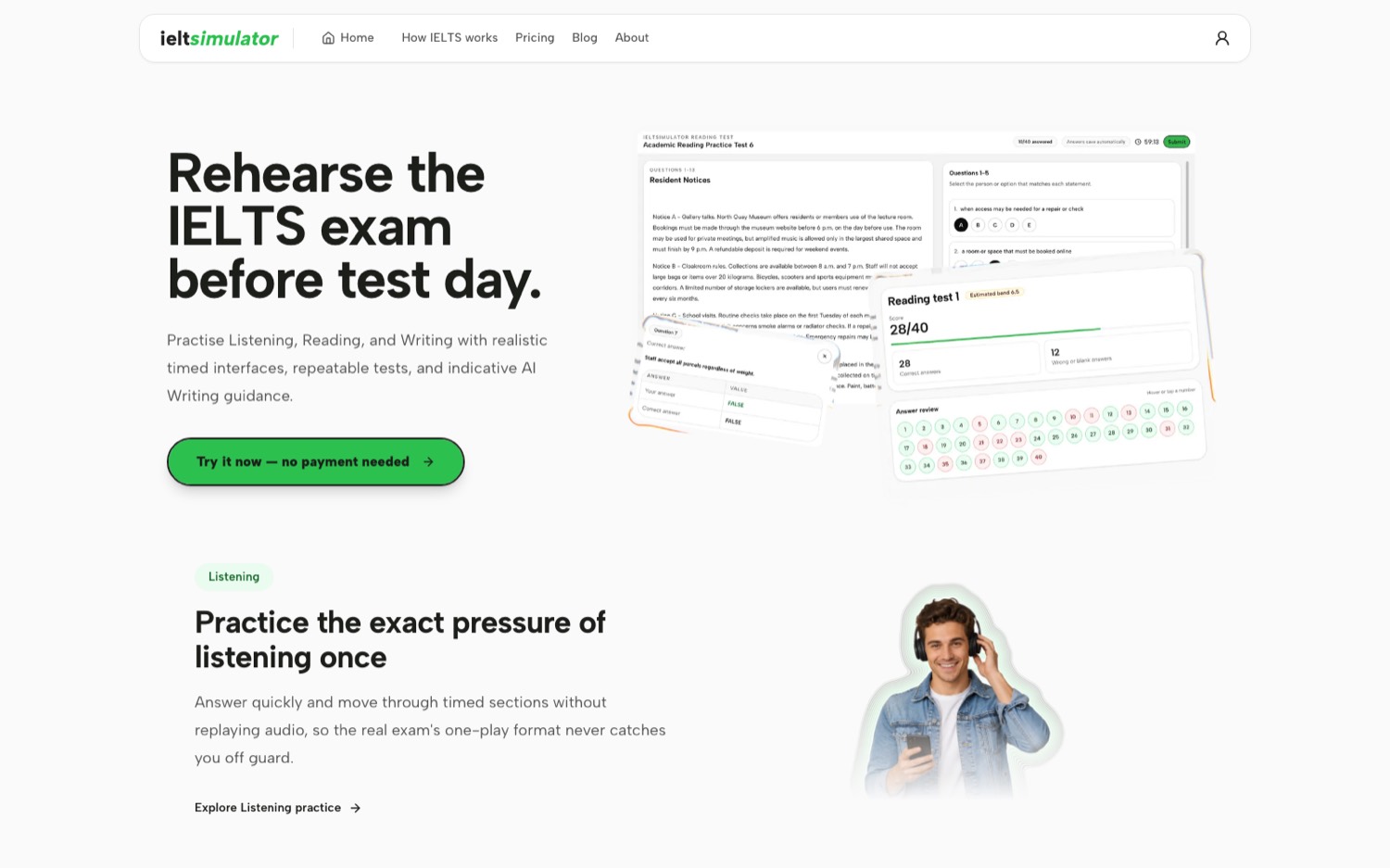 IELTSimulator — IELTS practice platform